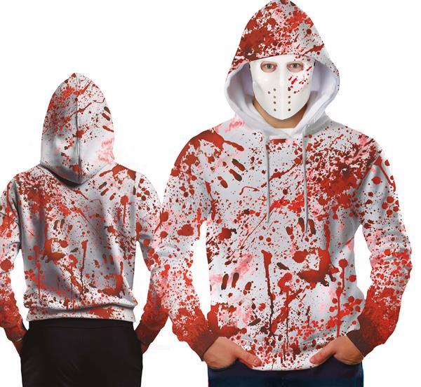 Grote foto bloody hoodie with mask adult verzamelen overige verzamelingen