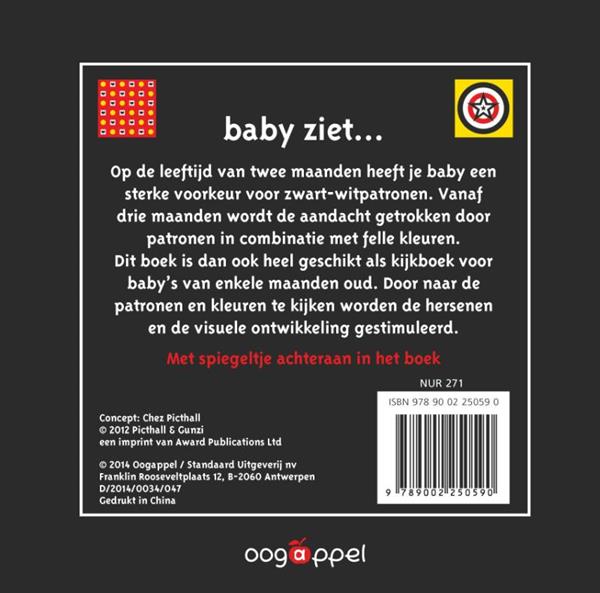 Grote foto kijkboek met spiegeltje 0 6 maanden baby ziet... boeken jeugd 13 jaar en ouder