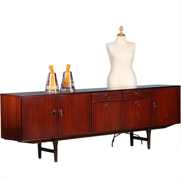Grote foto vintage dressoir door fristho in palissander met grote bar 2 laden en 3 deuren ca 1965 no.301860 antiek en kunst stoelen en banken