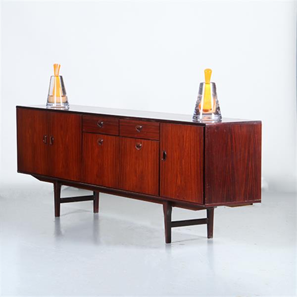 Grote foto vintage dressoir door fristho in palissander met grote bar 2 laden en 3 deuren ca 1965 no.301860 antiek en kunst stoelen en banken