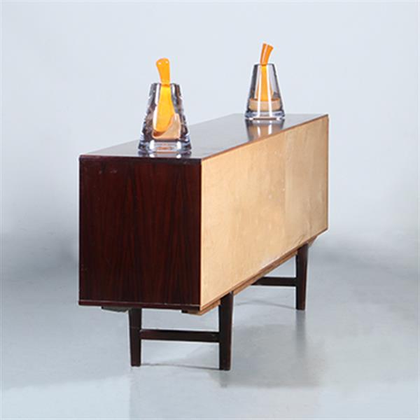 Grote foto vintage dressoir door fristho in palissander met grote bar 2 laden en 3 deuren ca 1965 no.301860 antiek en kunst stoelen en banken