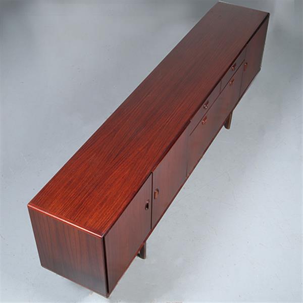 Grote foto vintage dressoir door fristho in palissander met grote bar 2 laden en 3 deuren ca 1965 no.301860 antiek en kunst stoelen en banken