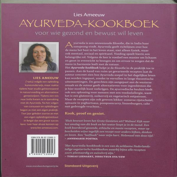 Grote foto ayurveda kookboek boeken kookboeken