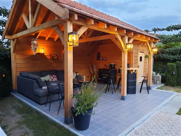 Grote foto maatwerk douglas houten bijgebouwen. tuin en terras tuinhuisjes en blokhutten
