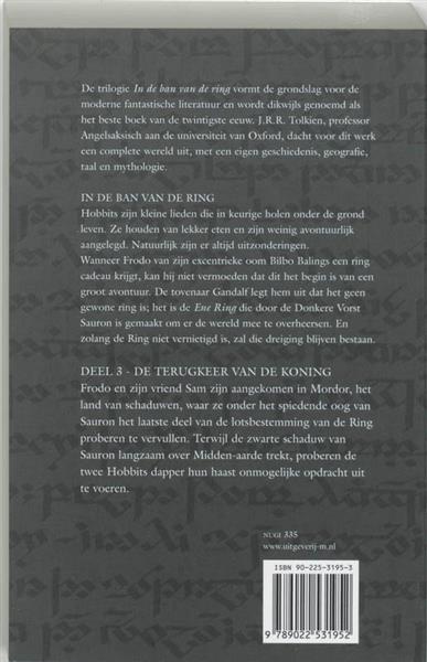 Grote foto de terugkeer van de koning in de ban van de ring 3 boeken science fiction