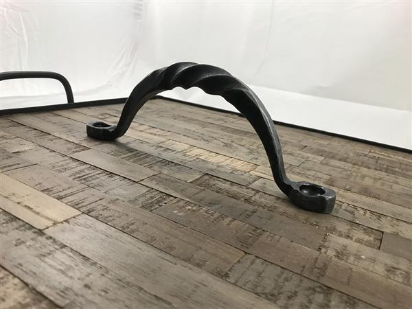 Grote foto deurhendel deurgreep gemaakt van smeedijzer top kwaliteit mooie robuuste kasteel look doe het zelf en verbouw materialen en producten