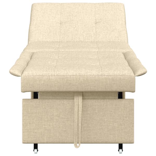 Grote foto vidaxl sofa bed 3 in 1 uittrekbaar ontwerp in cr me stof huis en inrichting bankstellen
