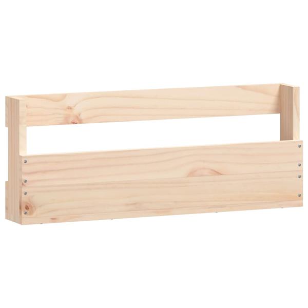 Grote foto vidaxl wandschoenenrekken 2 st 59x9x23 cm massief grenenhout huis en inrichting overige