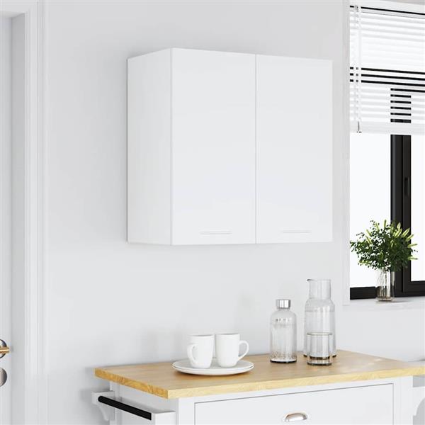 Grote foto vidaxl hangkast lyon 60x31x60 cm bewerkt hout wit huis en inrichting keukens