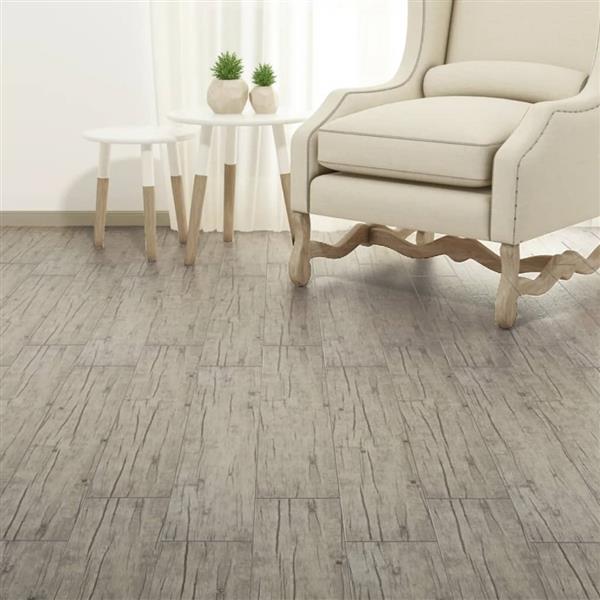 Grote foto vidaxl vloerplanken zelfklevend 5 21 m 2 mm pvc washed eiken doe het zelf en verbouw tegels