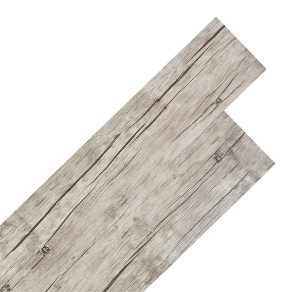 Grote foto vidaxl vloerplanken zelfklevend 5 21 m 2 mm pvc washed eiken doe het zelf en verbouw tegels