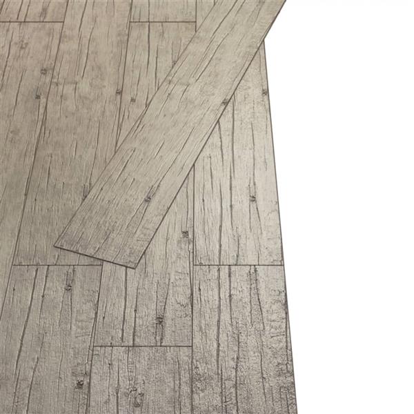 Grote foto vidaxl vloerplanken zelfklevend 5 21 m 2 mm pvc washed eiken doe het zelf en verbouw tegels