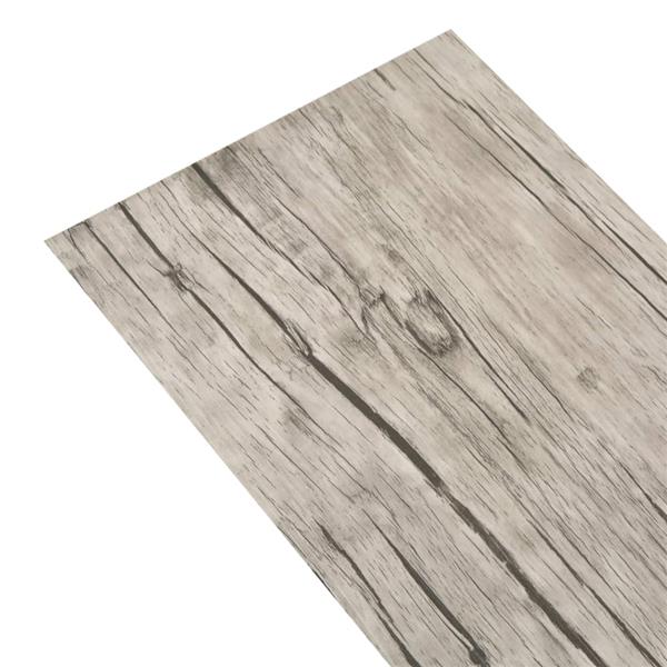 Grote foto vidaxl vloerplanken zelfklevend 5 21 m 2 mm pvc washed eiken doe het zelf en verbouw tegels