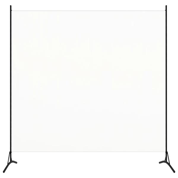 Grote foto vidaxl kamerscherm met 1 paneel 175x180 cm stof wit huis en inrichting overige huis en inrichting