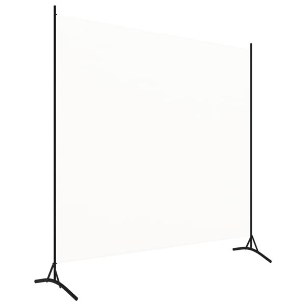 Grote foto vidaxl kamerscherm met 1 paneel 175x180 cm stof wit huis en inrichting overige huis en inrichting