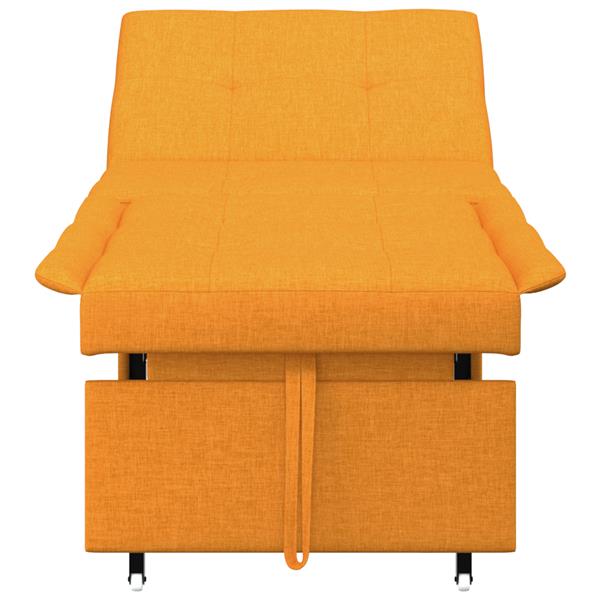 Grote foto vidaxl sofa bed 3 in 1 uittrekbaar ontwerp in donkergeel stof huis en inrichting bankstellen