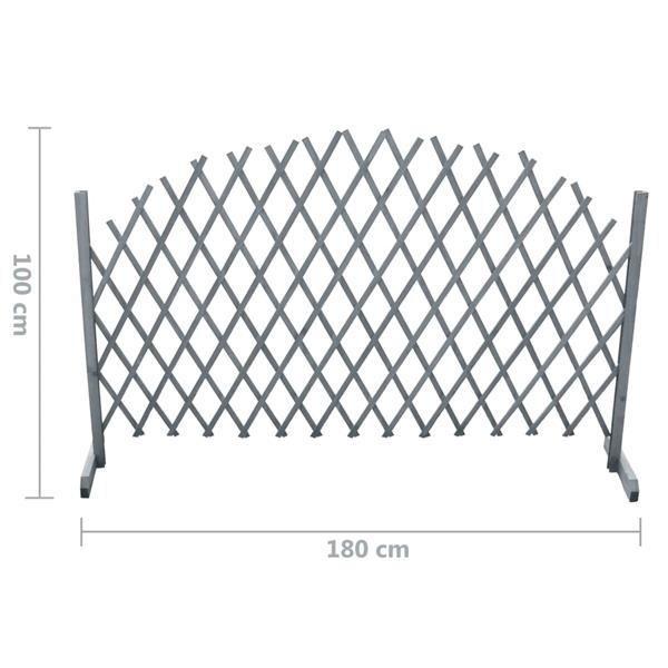 Grote foto vidaxl tuinlatwerk 1 8x1 m massief vurenhout grijs tuin en terras hekken en schuttingen