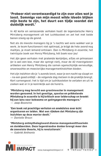 Grote foto mintzberg in essentie boeken overige boeken