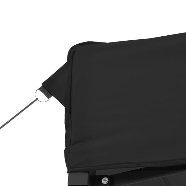 Grote foto vidaxl partytent inklapbaar pop up met 4 zijwanden zwart tuin en terras overige tuin en terras