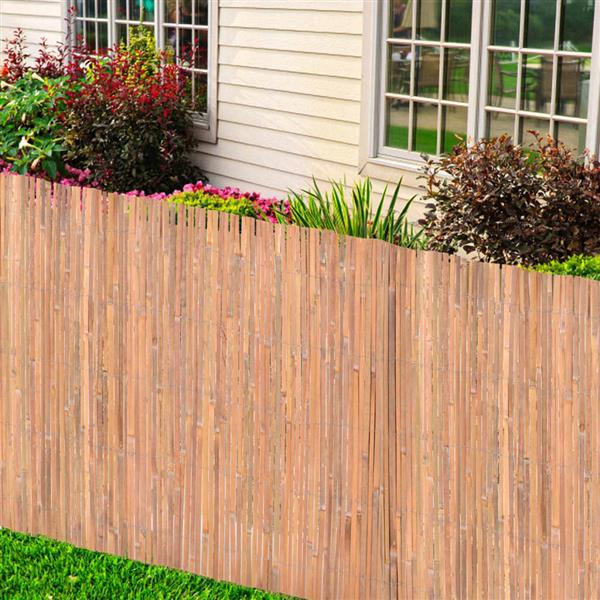 Grote foto vidaxl scherm 100x400 cm bamboe tuin en terras hekken en schuttingen