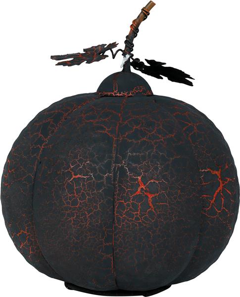 Grote foto black and orange pumpkin metal with light 20 cm verzamelen overige verzamelingen