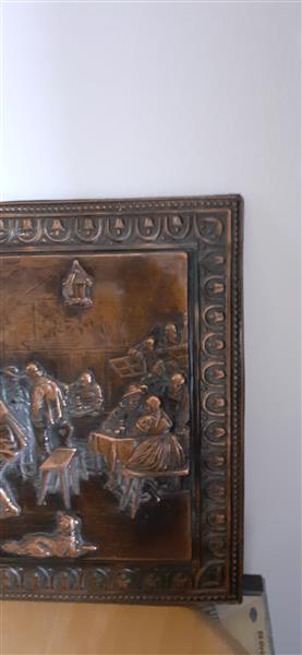 Grote foto pracht koperen wand decoratie antiek en kunst koper en brons