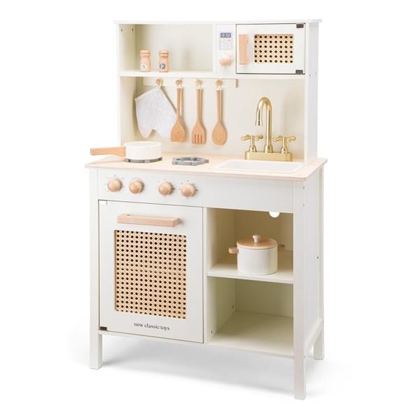 Grote foto speelkeuken rotan met accessoires wit kinderen en baby overige