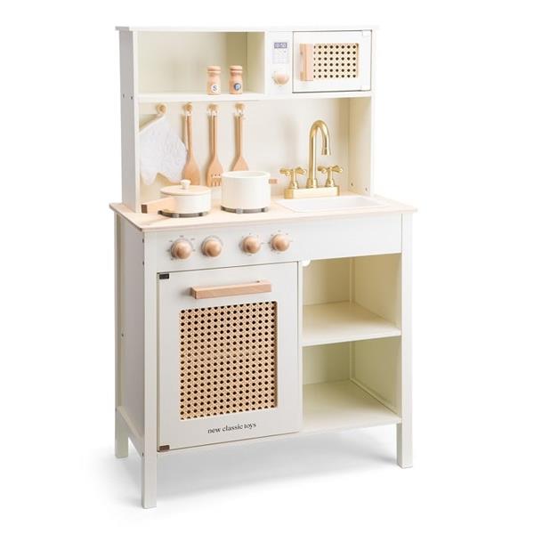 Grote foto speelkeuken rotan met accessoires wit kinderen en baby overige