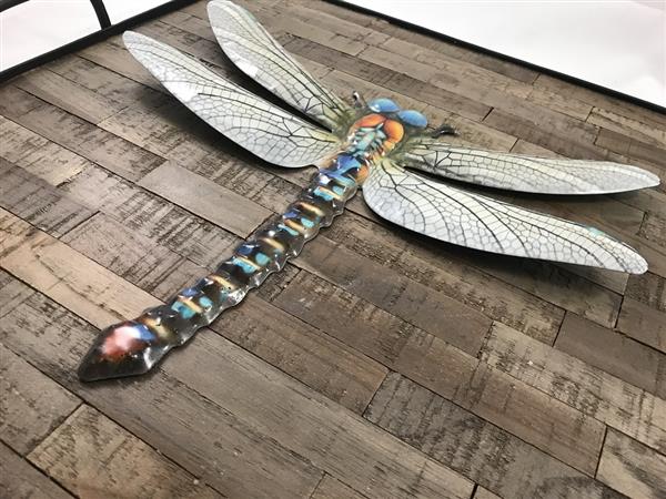 Grote foto set libelles metalen wandornamenten heel erg mooi tuin en terras tuindecoratie