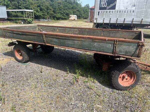 Grote foto platte wagen te koop agrarisch aanhangwagens