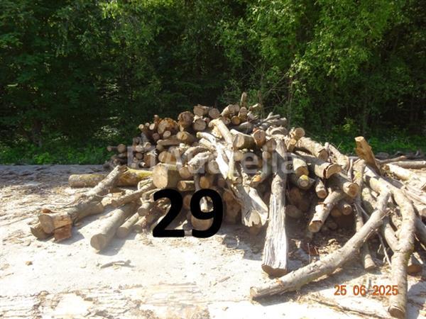 Grote foto 1 voorraad hout voor brandhout gelegen op de binnenplaats over een lengte van 50m inclusief een doe het zelf en verbouw ijzerwaren en bevestigingsmiddelen