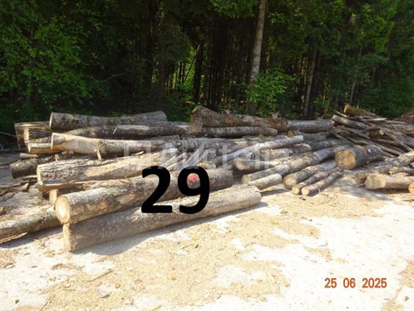 Grote foto 1 voorraad hout voor brandhout gelegen op de binnenplaats over een lengte van 50m inclusief een doe het zelf en verbouw ijzerwaren en bevestigingsmiddelen