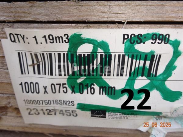 Grote foto de inhoud van 3 houten pallets afm. 1000x0 75x0 16mm doe het zelf en verbouw ijzerwaren en bevestigingsmiddelen
