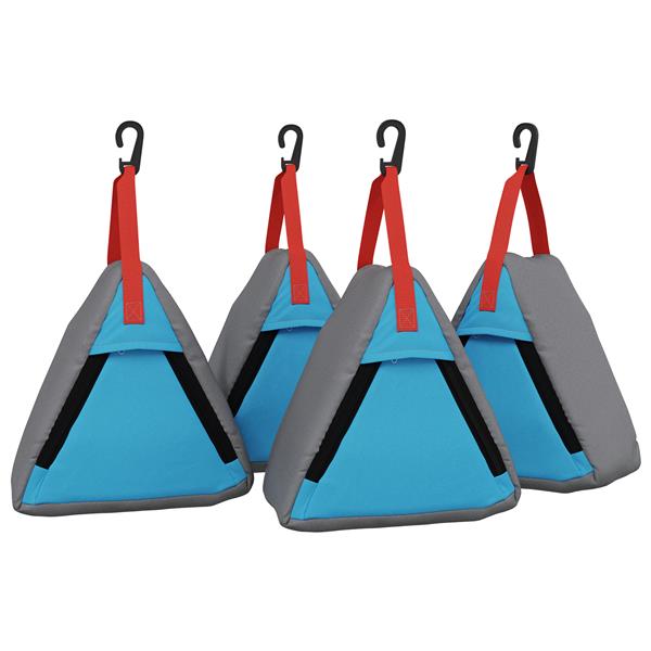 Grote foto vidaxl opslagtas grijs blauw rood 24 x 16 x 24 cm oxford caravans en kamperen tenten