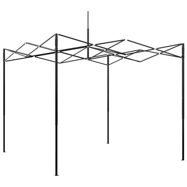 Grote foto vidaxl kweekkas met opblaasframe groen 290 x 290 x 315 cm staal tuin en terras overige tuin en terras