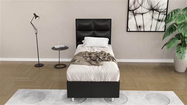 Grote foto compleet een persoons boxspring met koudschuim hr45 matras huis en inrichting bedden