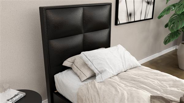 Grote foto compleet een persoons boxspring met koudschuim hr45 matras huis en inrichting bedden