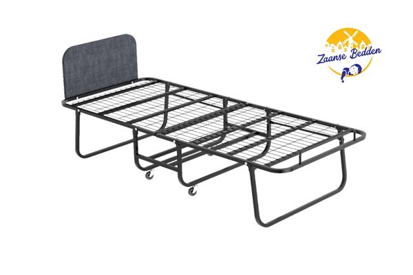 Grote foto vouwbed met koudschuimhr45 14cm logeerbed met matras stalen raster bodem antiek en kunst stoelen en banken