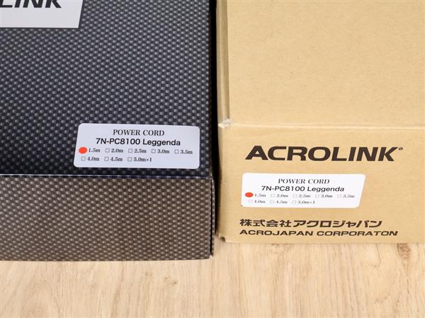 Grote foto acrolink 7n pc8100 leggenda highend audio power cable 1 5 metre audio tv en foto onderdelen en accessoires