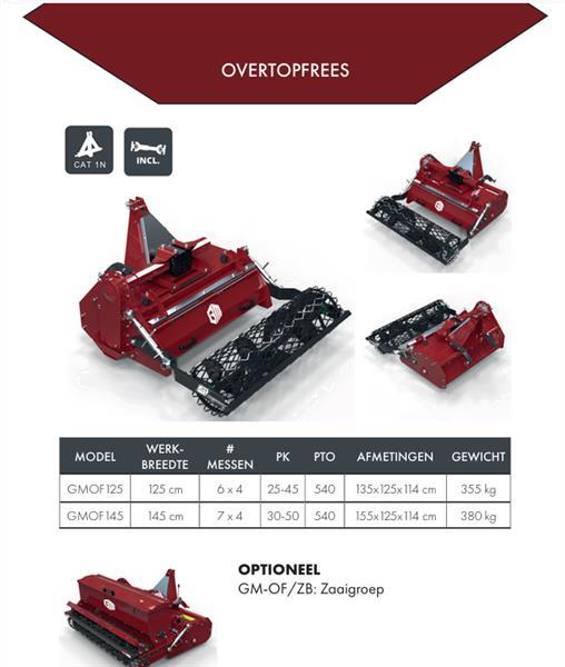 Grote foto garmech overtopfrees 125cm agrarisch akkerbouw