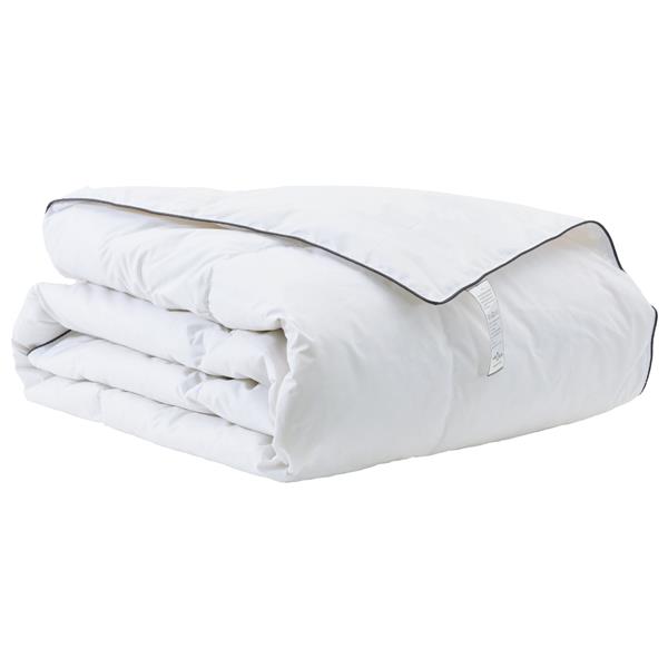 Grote foto vidaxl winter dekbed wit 135 x 220 cm 105gsm perzik polyester huis en inrichting bedden