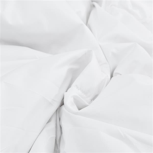 Grote foto vidaxl winter dekbed wit 135 x 220 cm 105gsm perzik polyester huis en inrichting bedden