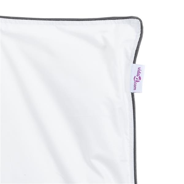 Grote foto vidaxl winter dekbed wit 135 x 220 cm 105gsm perzik polyester huis en inrichting bedden