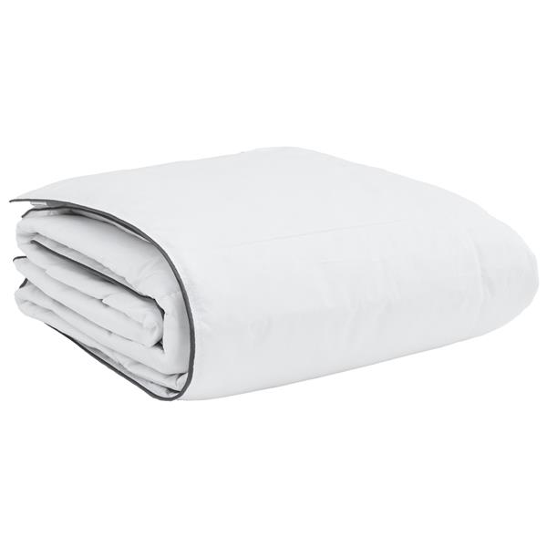 Grote foto vidaxl winter dekbed wit 200 x 240 cm 105gsm perzik polyester huis en inrichting bedden