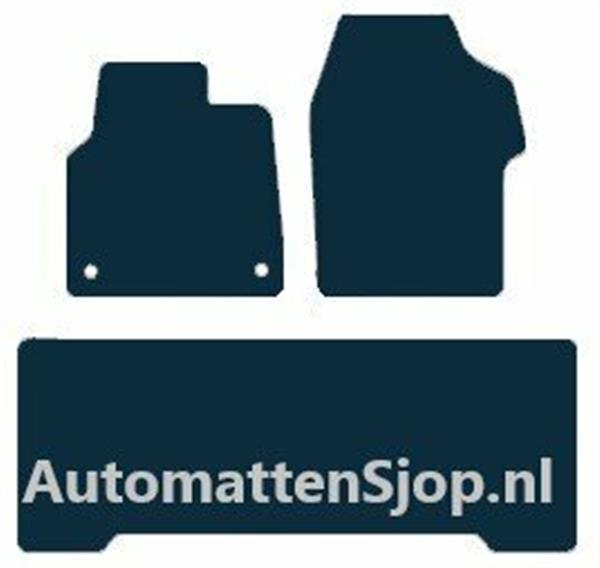 Grote foto opruining luxe velours zwart automatten citroen jumpy 2018 heden auto onderdelen overige auto onderdelen
