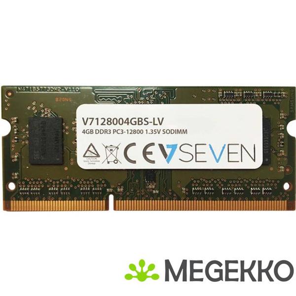 Grote foto v7 v7128004gbs dr lv 4gb ddr3 1600mhz so dimm geheugenmodule computers en software overige computers en software