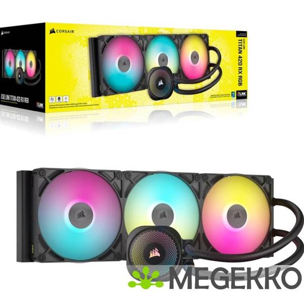 Grote foto corsair icue link titan 420 rx rgb computers en software overige computers en software