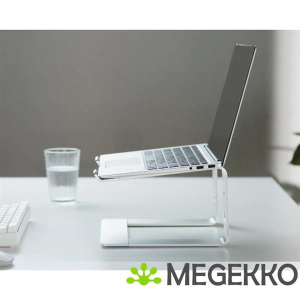 Grote foto gembird nbs d1 01 laptopstandaard aluminium zilver 39 6 cm 15.6 computers en software overige computers en software