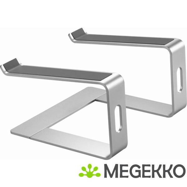 Grote foto gembird nbs d1 01 laptopstandaard aluminium zilver 39 6 cm 15.6 computers en software overige computers en software