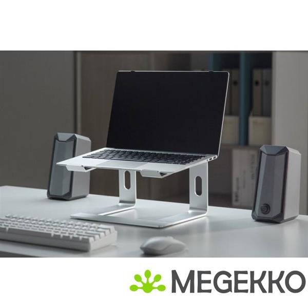 Grote foto gembird nbs d1 01 laptopstandaard aluminium zilver 39 6 cm 15.6 computers en software overige computers en software